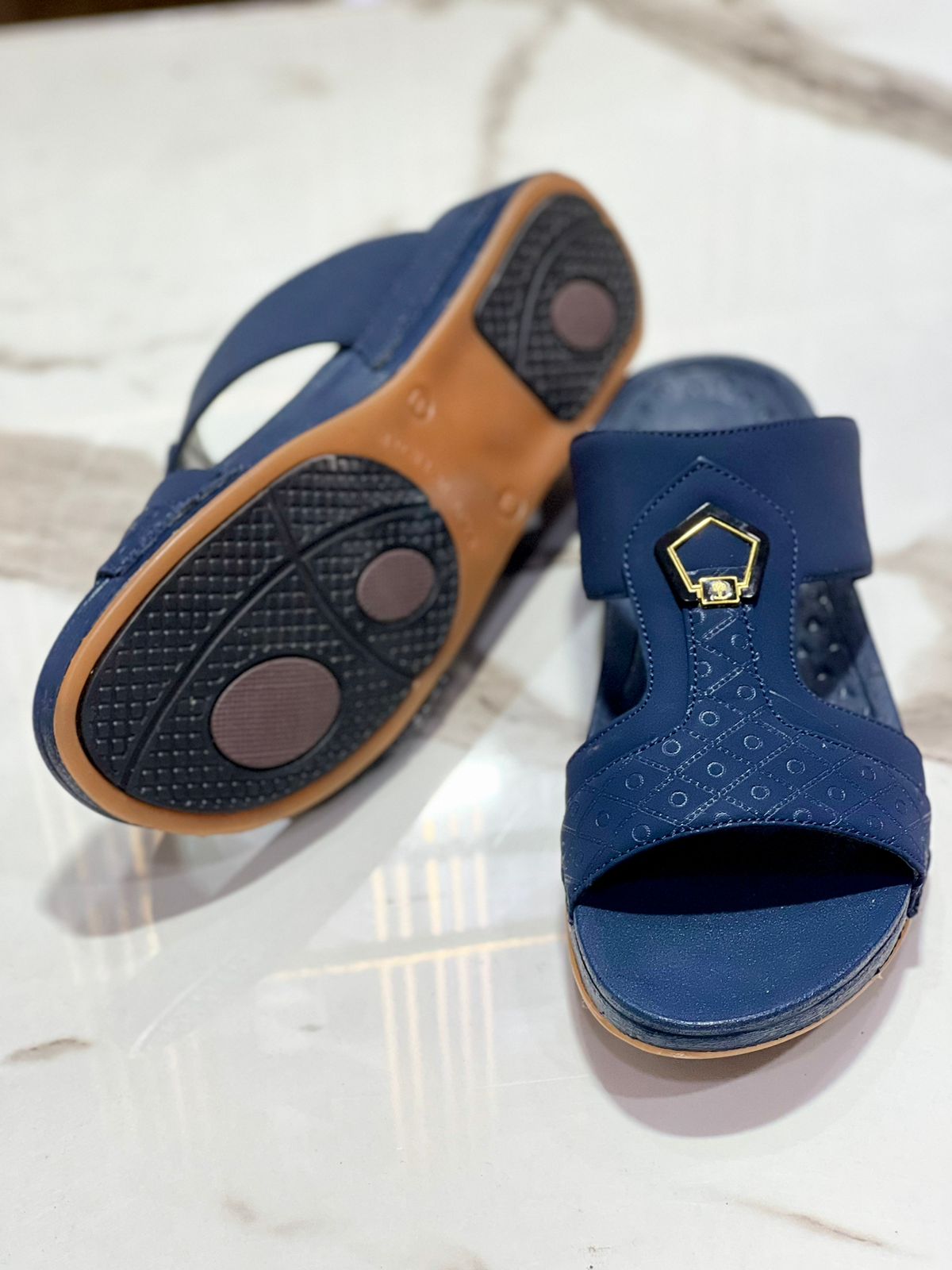 Arabic Medicated Sandals (blue )