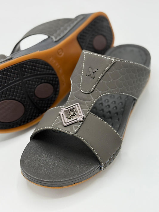 Arabic Medicated Sandals (Gray)